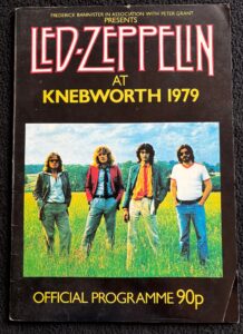 Led Zeppelin Programme from Knebworth Festival 11 Aug 1979